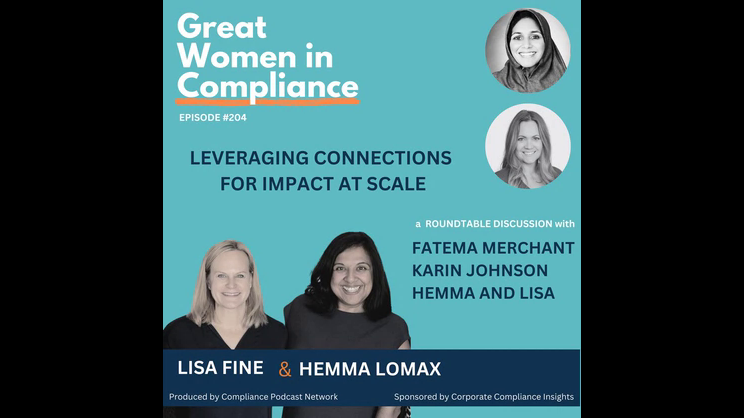 Great Women in Compliance - A Roundtable on Leveraging Compliance Connections | Thomas Fox - Compliance Evangelist - Vimarsana News