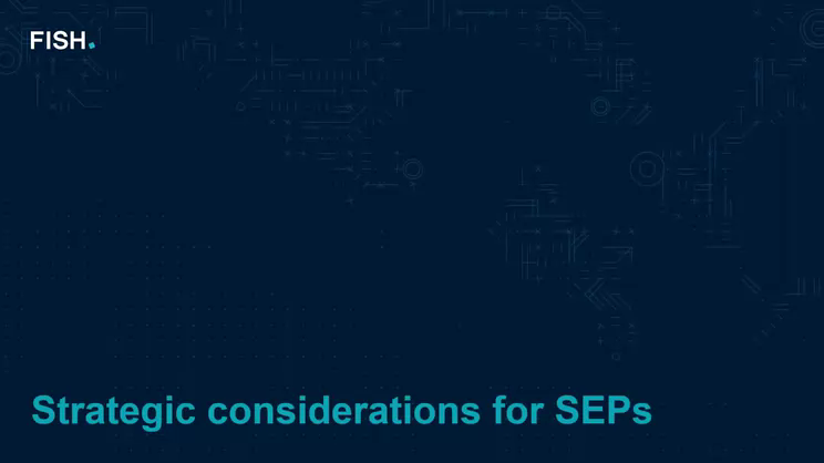 Webinar | How Standardization, SEPs, and Patent Pools Can Benefit the EV and Battery Industries | Fish & Richardson - Vimarsana News