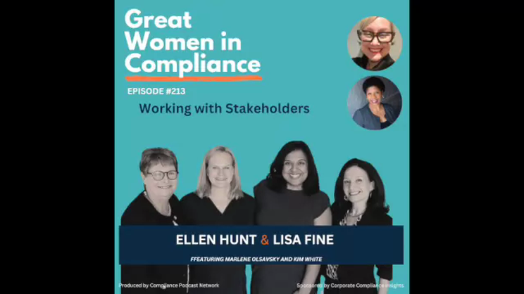 Great Women in Compliance – Marlene Olsavsky and Kim White on Working with Stakeholders | Thomas Fox - Compliance Evangelist - Vimarsana News