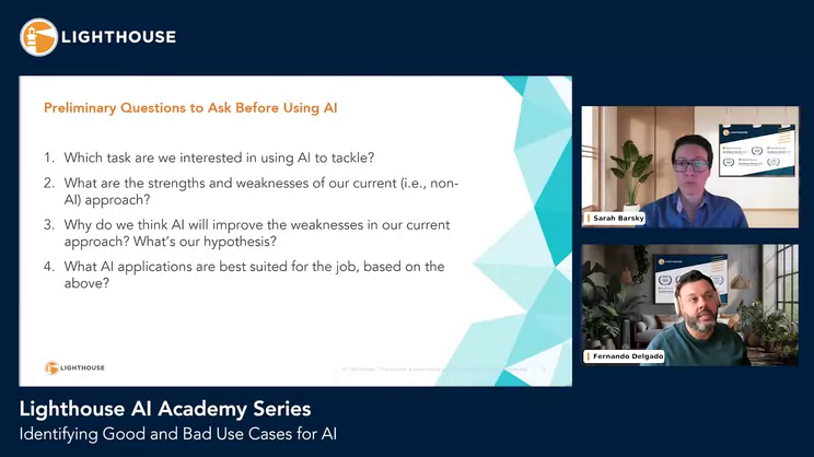 Identifying Good and Bad Use Cases for AI for Law Firms