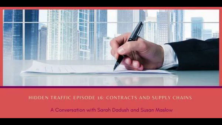 Hidden Traffic Podcast - Contracts and Supply Chains with Sarah Dadush and Susan Maslow | Thomas Fox - Compliance Evangelist - Vimarsana News